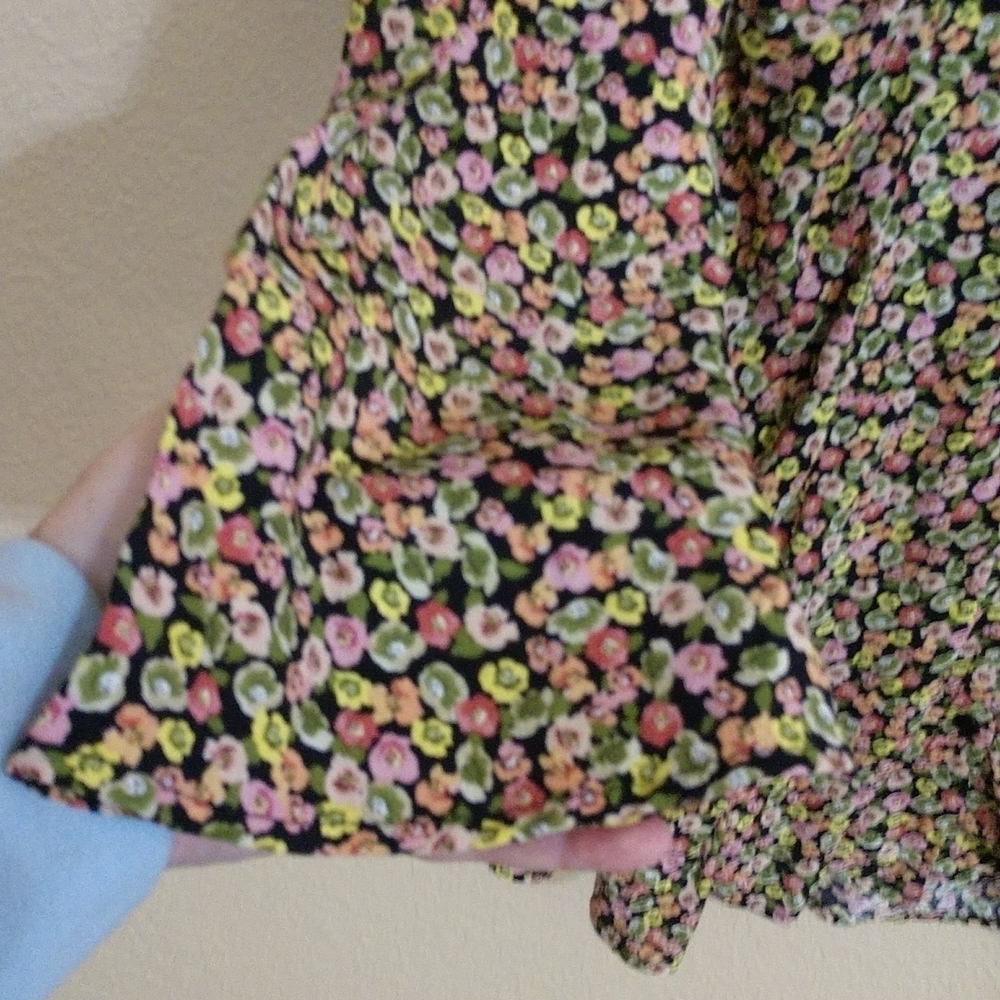 ZARA Multi Color Floral Printed Dress - Picture 5 of 11